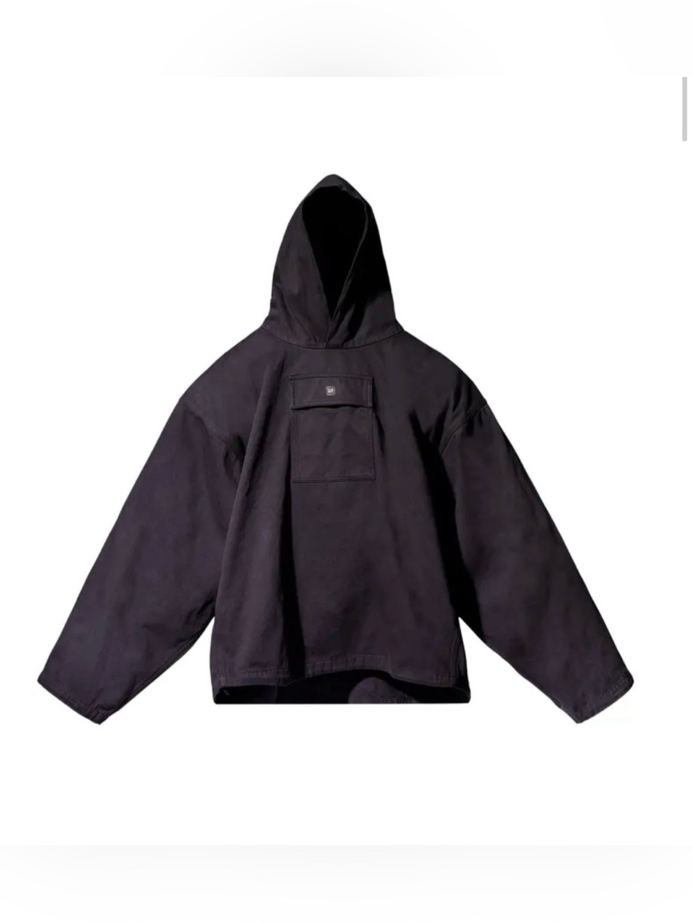 Mens Yeezy Engineered by Balenciaga Black Hooded Pullover. Size S. NWOT